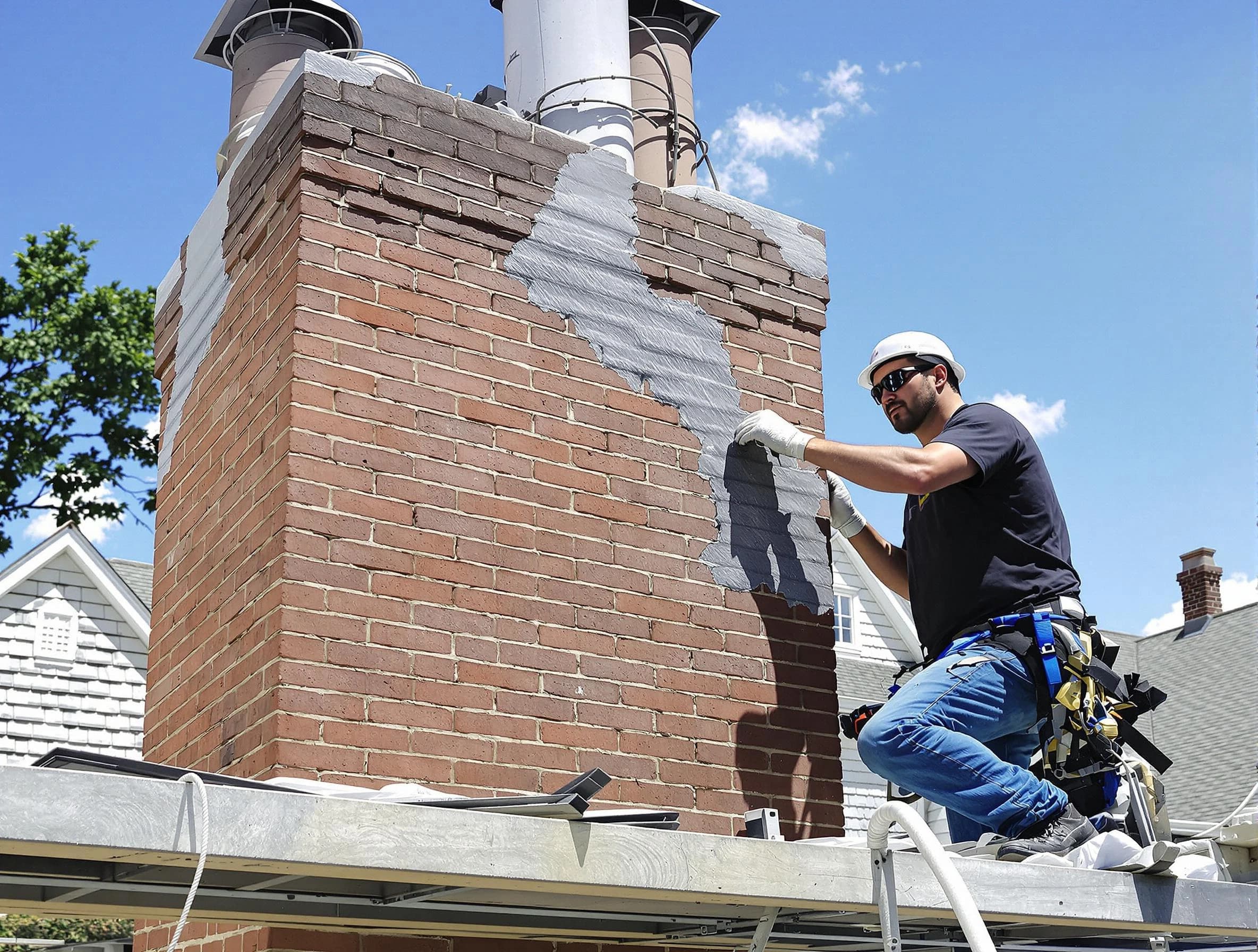 Chimney Restoration in Brick