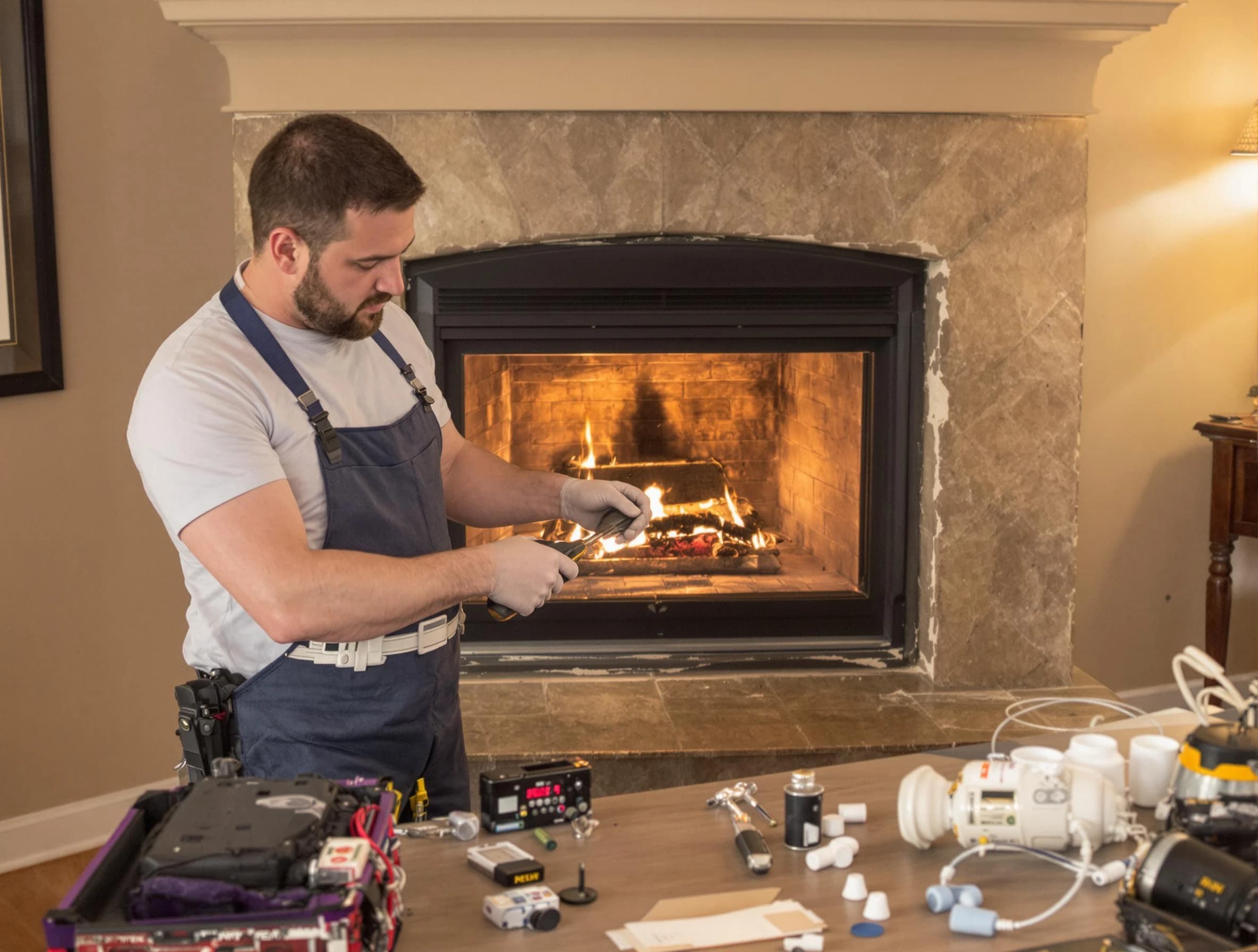 Fireplace Repair in Brick