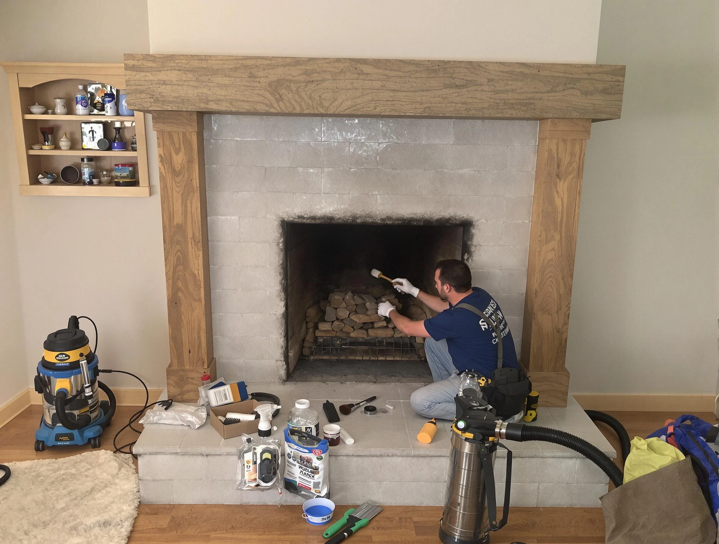 Detailed creosote removal process by Brick Chimney Sweep in Brick, NJ