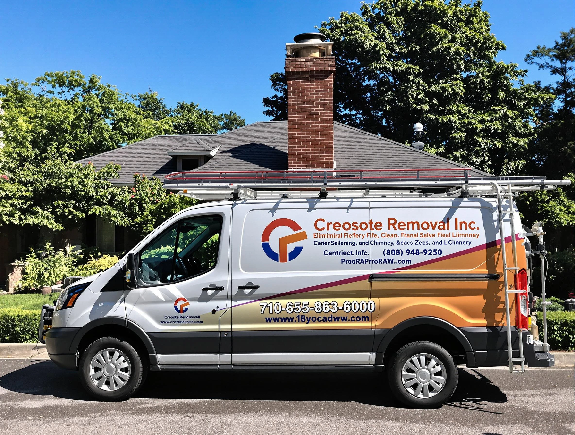 Brick Chimney Sweep technician removing creosote safely in Brick, NJ